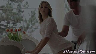 Classy Eurobabe Cockriding After Missionary In Lingerie Glamour Scene