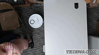 Blonde muscle man attempted theft