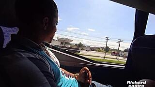 Young Passenger Caught With Big Cock On Bus?