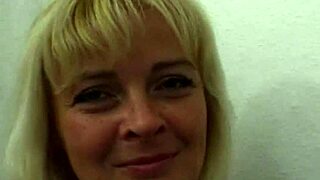 Blonde mature bombshell sucks and fucks my hard cock