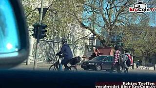 Deutsche Milf Picked Up and Fucked in Car! Outdoor Erotic Date!