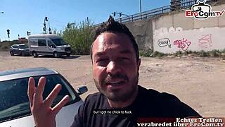 Deutsche Milf Picked Up and Fucked in Car! Outdoor Erotic Date!