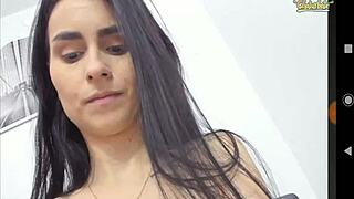 i suck my big tits on webcam