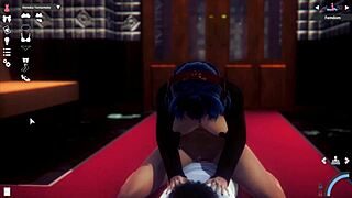 creating a sexy new character in porn game with big tits, then fucking her hard in 3d! 😈💦