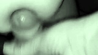 juicy milf jerks lover's cock, he explodes on her big tits in wild finish