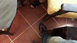 Wow! Private Phone Pussy Close-Up Under Her Skirt!