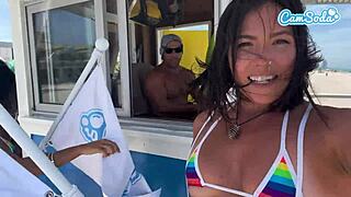 Big ass latinas riding electric trikes at the beach 😍