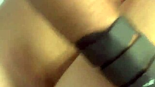 Beautiful blonde milf and her partner share intimate moments at home