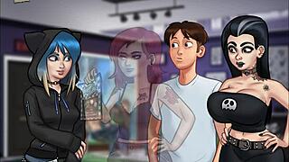 petite ebony teen drilled from behind by huge cock till creampie