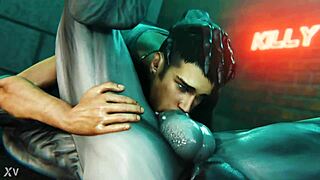 Dante Dominates Walrider in Fierce Gay 3D Cartoon Hentai Encounter!