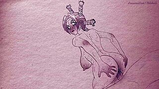 animation of menchi from hunter x hunter in hentai sex