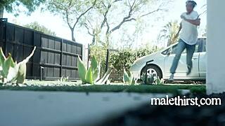 Stress Made Him Lose Virginity in Cinema Anal