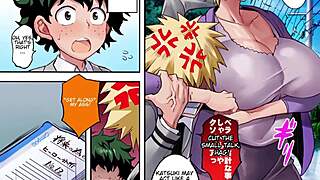 Bakugo's mom returns for a final intense fuck