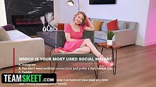 sweet hottie with big plump tits octavia red going wild after dirty interview