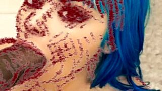 Drawing a milf sucking huge dark hentai cock for fans