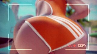 can you believe overwatch tracer rides cock at the beach for creampie?