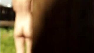 Wife Flashing Her Ass And Pussy On Phone In Public While Voyeur Spies And Neighbors Watch