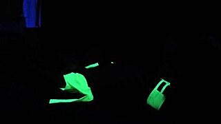 Dayanara experiences intense black light sex from pov perspective in amateur fetish scene.