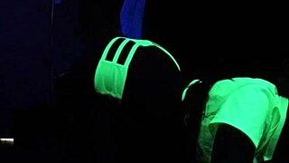 Dayanara experiences intense black light sex from pov perspective in amateur fetish scene.