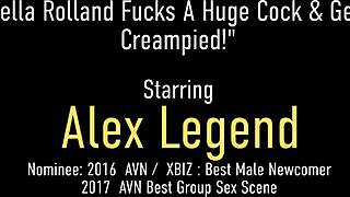 brunette cowgirl bella rolland gives sloppy blowjob to alex legend