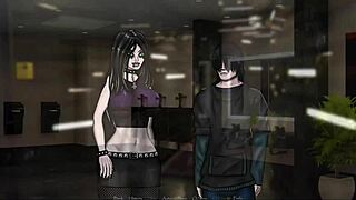 i shoved my big cock into that monster's mouth in superhuman 1, with big tits bouncing