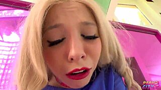 skinny girl enjoys anal action