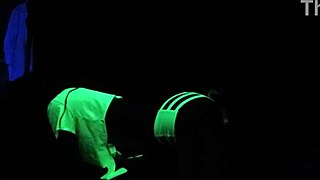 Dayanara experiences intense black light sex from pov perspective in amateur fetish scene.