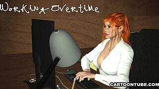 i’m obsessed with my busty 3d secretary sucking and fucking at work