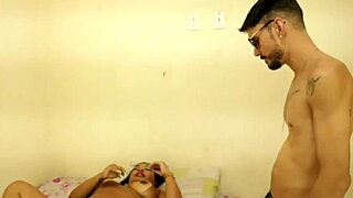 Little slut moans with huge ass during interracial creampie