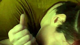 redhead sucks balls hard with handjob in amateur session!