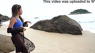 Melissa hot double penetrated at the nude beach in front of people watching dp anal gapes public sex voyeur atm monster cock bbc beach ob239