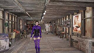 Fallout 4 Anime Hentai with Brunette Slut in Special Fashion