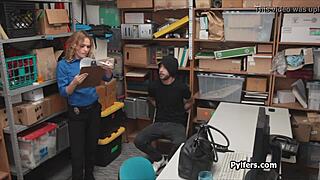 lucky burglar bangs horny milf guard hard