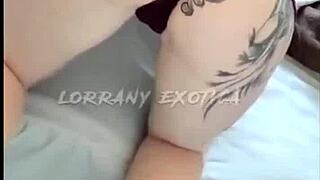 albina showing off in shorts, see what she's doing