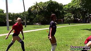 party turns hardcore with teen getting facial