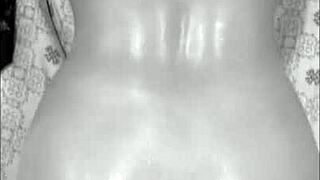 I lick her beautiful ass before she bends over for doggystyle. Huge cock cums on her belly.