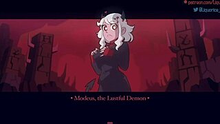 Modeus Lustful Demon Helltaker Deepthroats Monster Cock