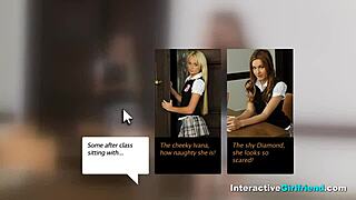 Interactive brunette babe gets fucked with toys suggestively