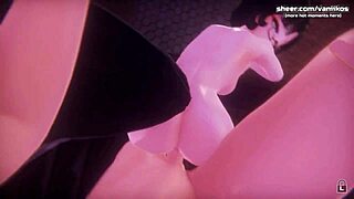 oh wow, that anime teen showing her big butthole for anal creampie in monster girl island!