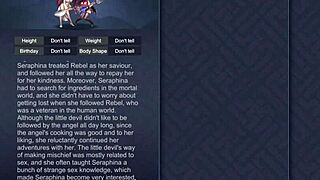 Rebel touches her pussy with kunai buttplug in anime