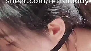 Extreme deepthroat blowjob with choking, gagging, and lots of saliva!