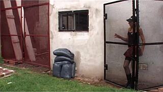 That transsexual from prison is ready for anal sex