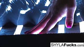 Sexy Shyla Stylez indulges in her fetish with a smoke 😏