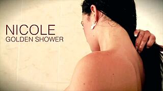 nicole vice pees and masturbates in bathroom