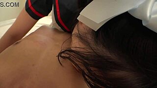 Japanese cute teen idol in secret steamy job