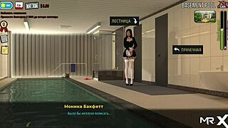 hey, fashion business girl takes naked shower in 3d anime