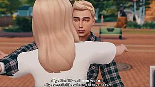 the family learns step education during wedding camping trip