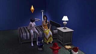 Carmen Bicondova's steamy night in Whimsville: The Sims 4