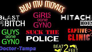 Doctor makes freshman cum with toy!