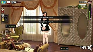 hey, fashion business girl takes naked shower in 3d anime